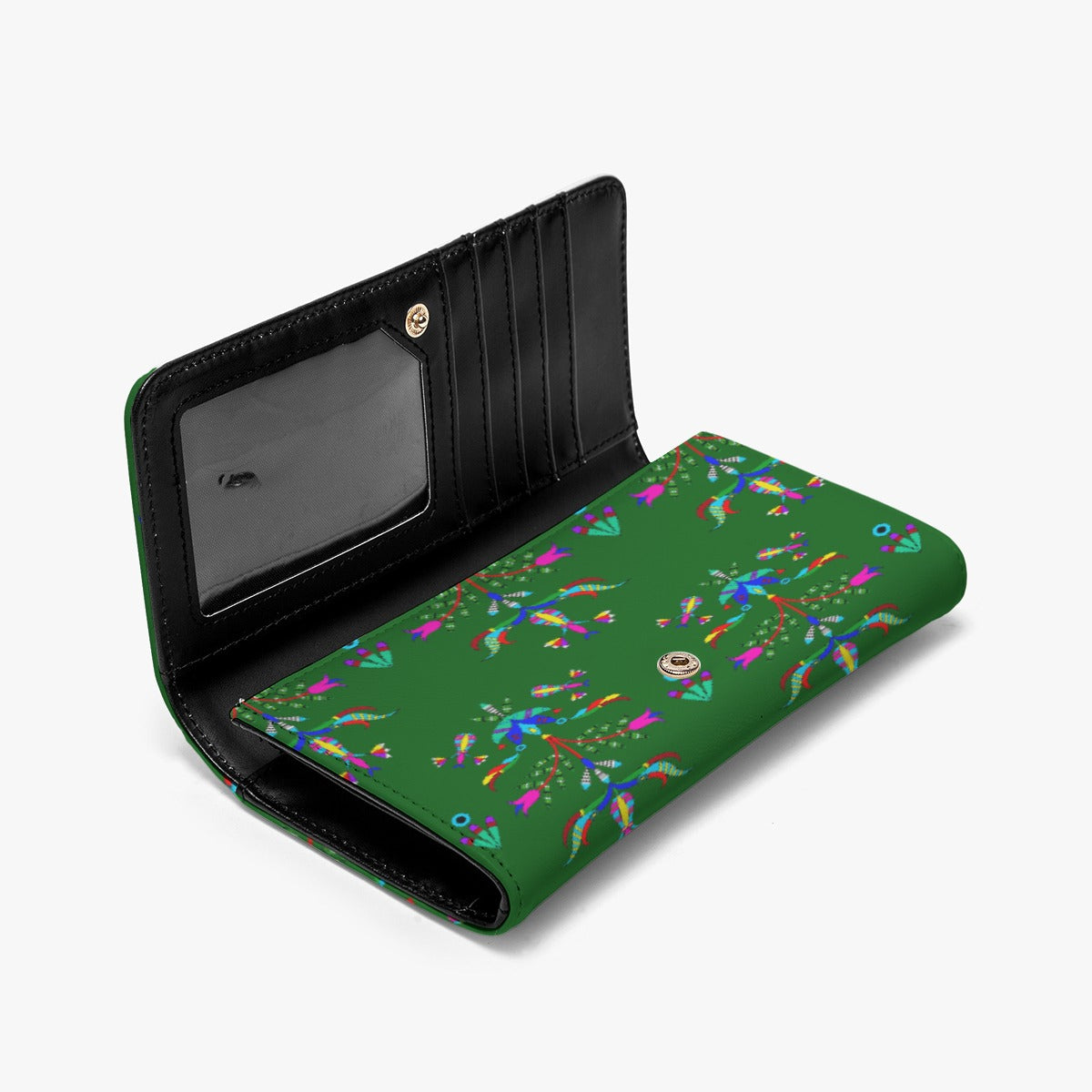 Dakota Damask Green Foldable Wallet