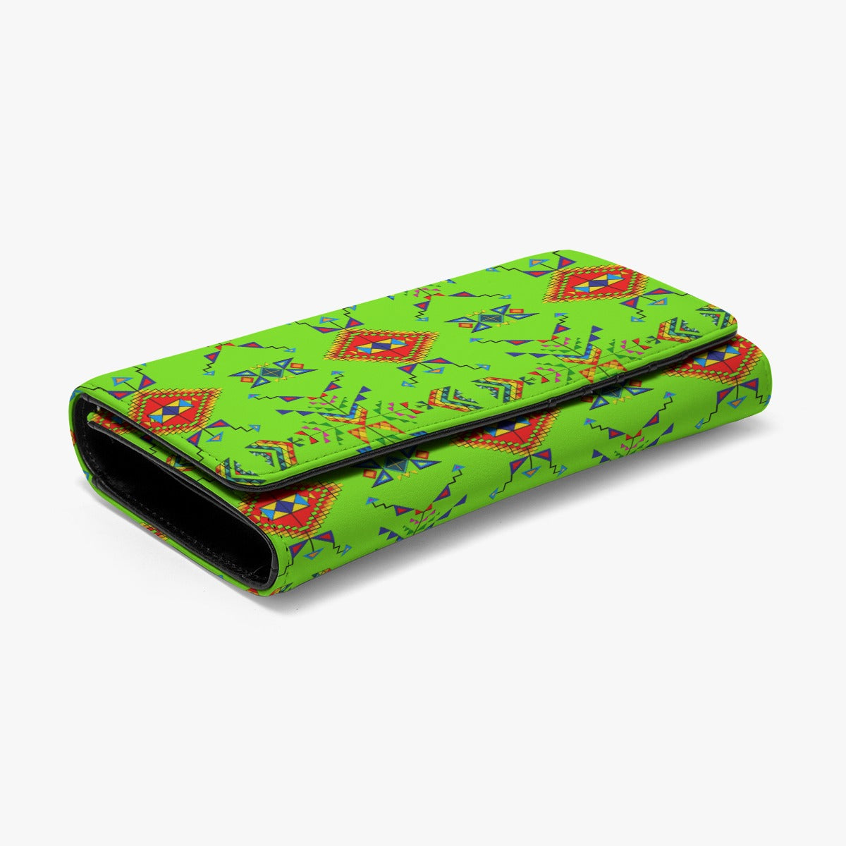 Buffalo Jump Neon Green Foldable Wallet