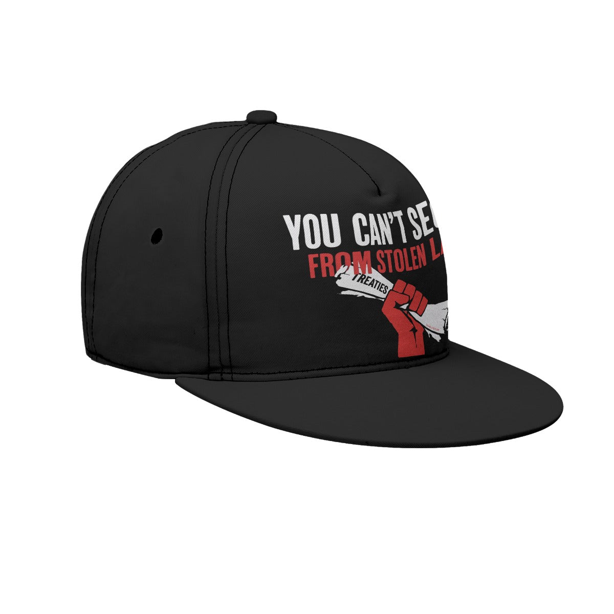 All-Over Print Flat-Brim Baseball Cap With Box