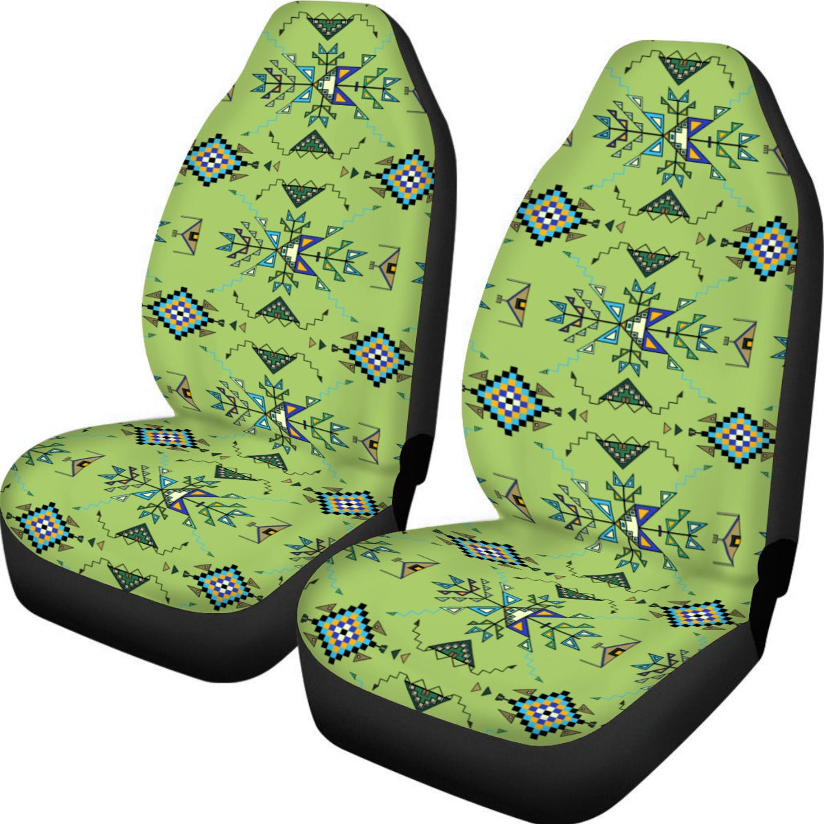 Bear Shield Green Universal Car Seat Cover With Thickened Back