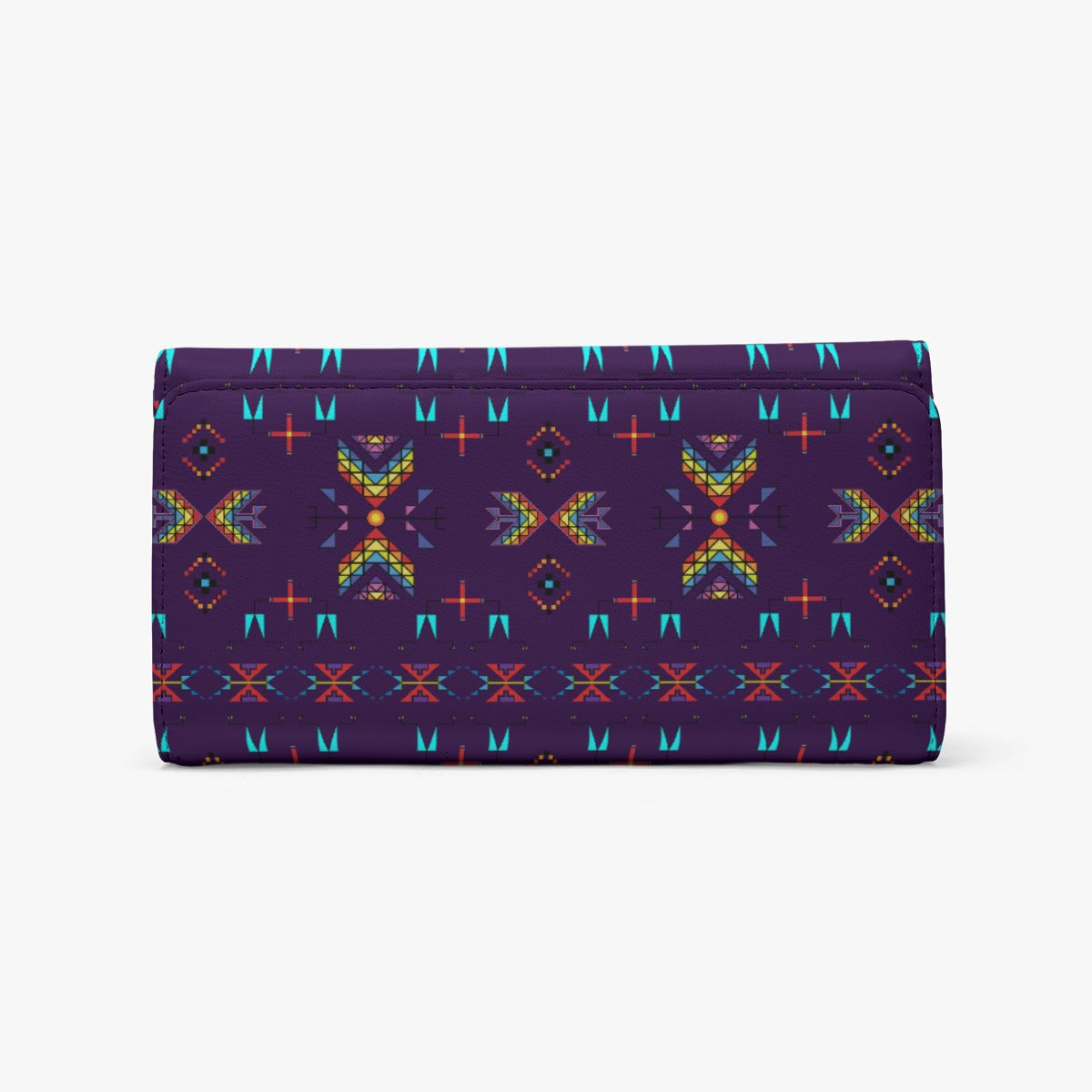 Rainy Chief Rainbow Dark Purple Foldable Wallet