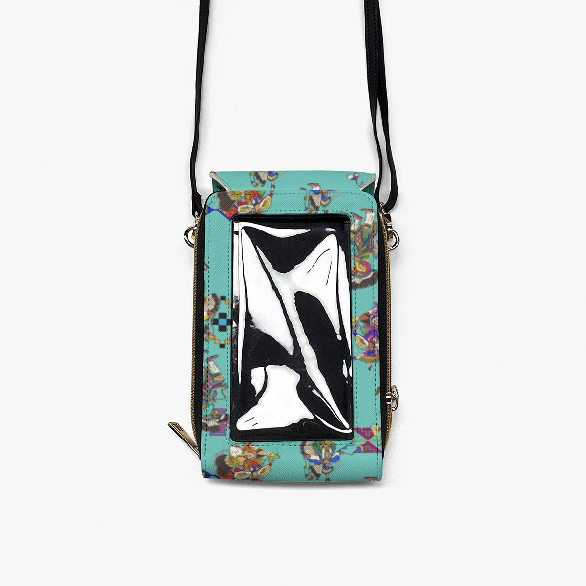 Men's Fancy Dancers Eggshell Blue Mobile Phone Chest Bag