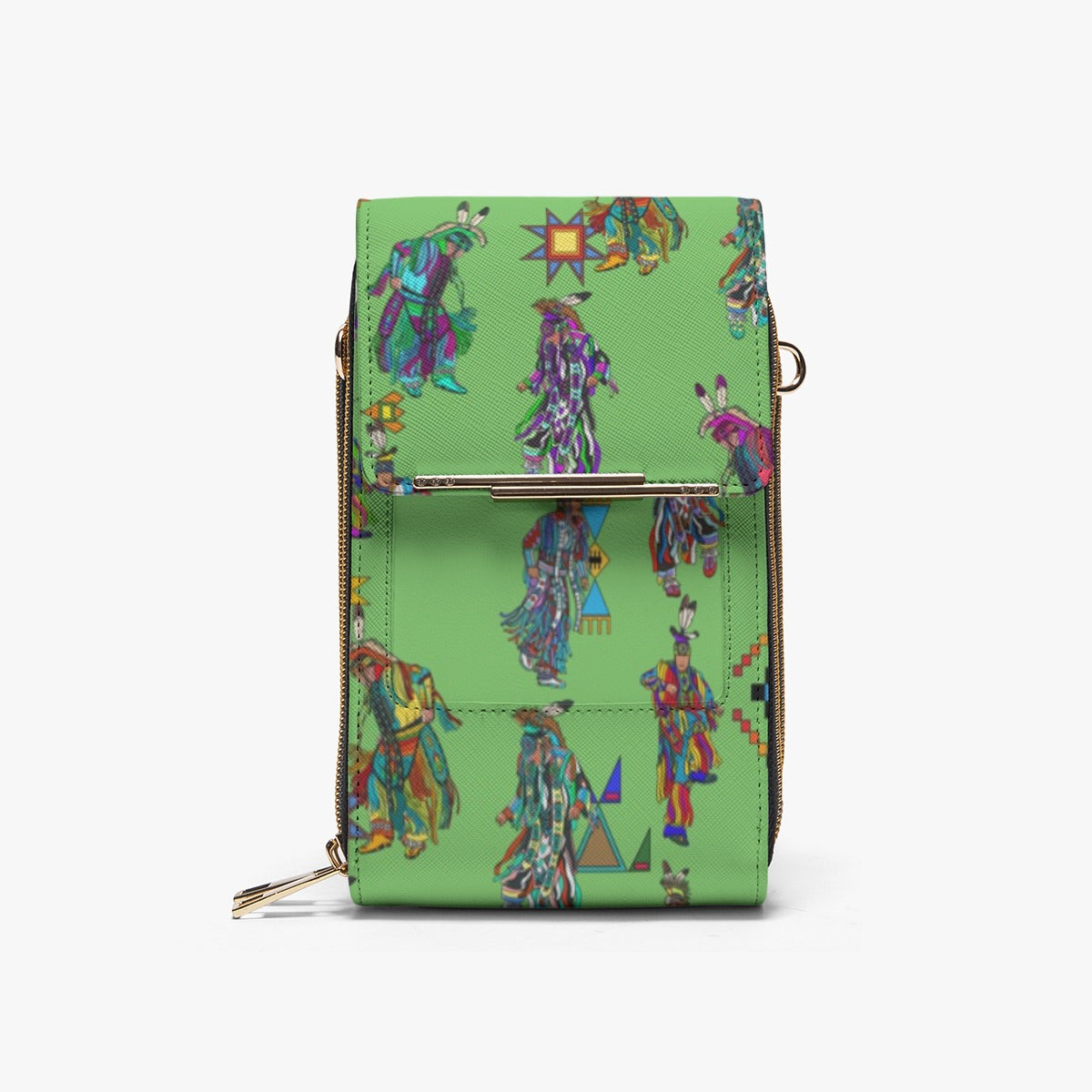 Men's Grass Dancers Grass Mobile Phone Chest Bag