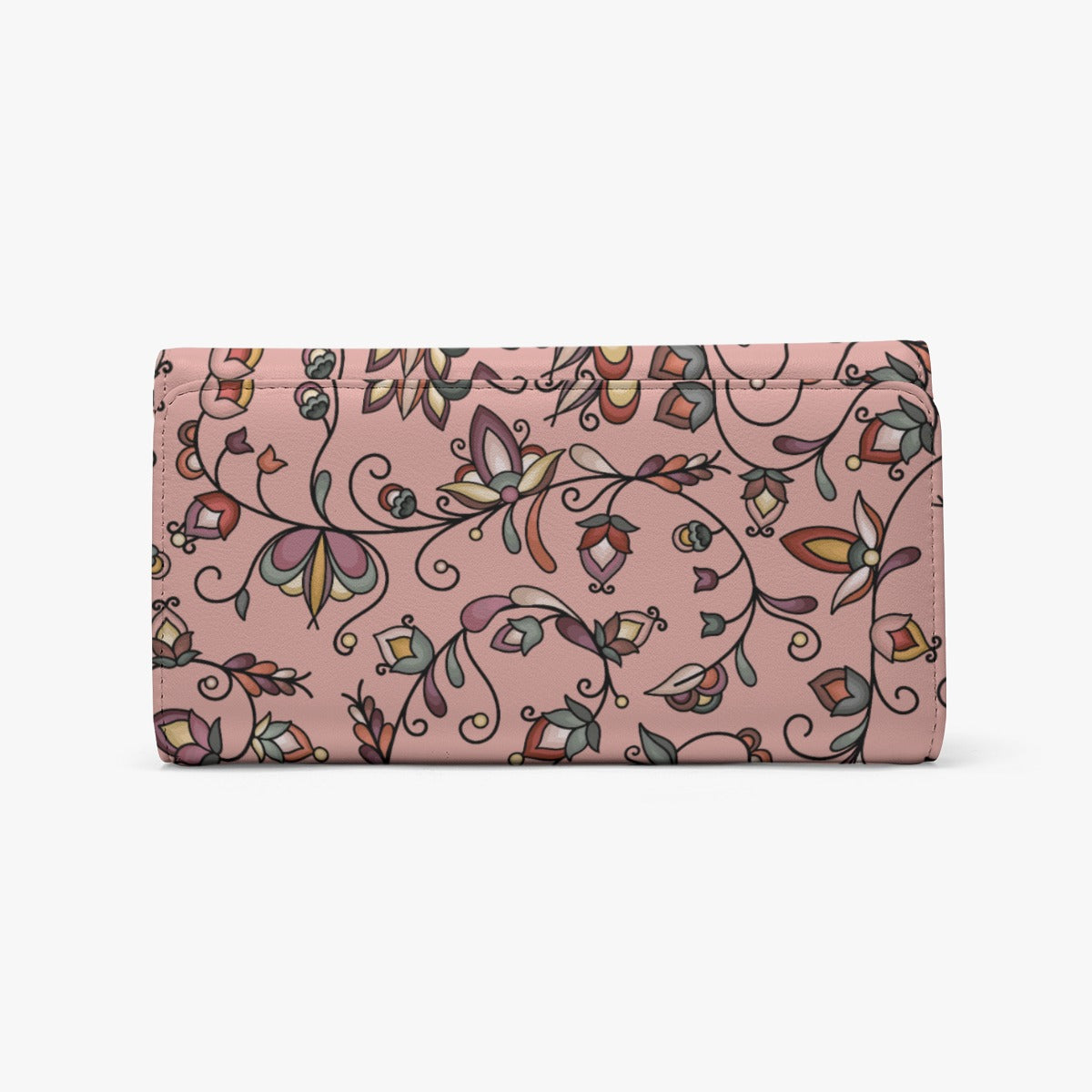Burnt Sky Petals Peach Foldable Wallet