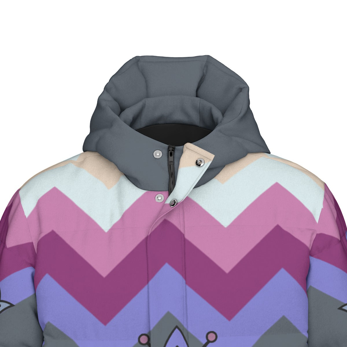 Moonlit Frost Unisex Long Down Jacket