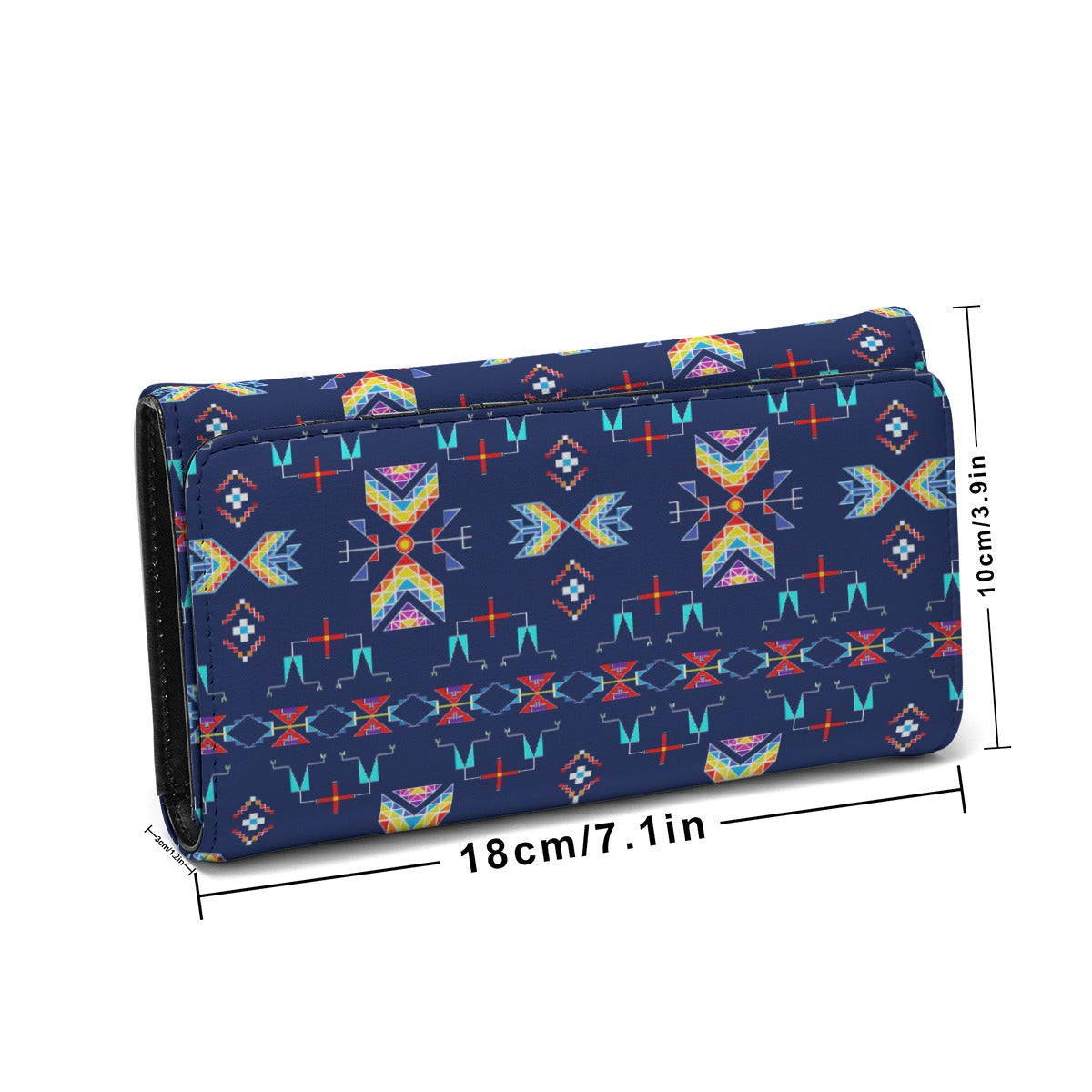 Rainy Chief Rainbow Night Lake Foldable Wallet