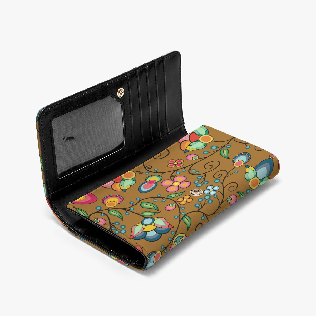 Floral Bounty Fall Leaves Foldable Wallet