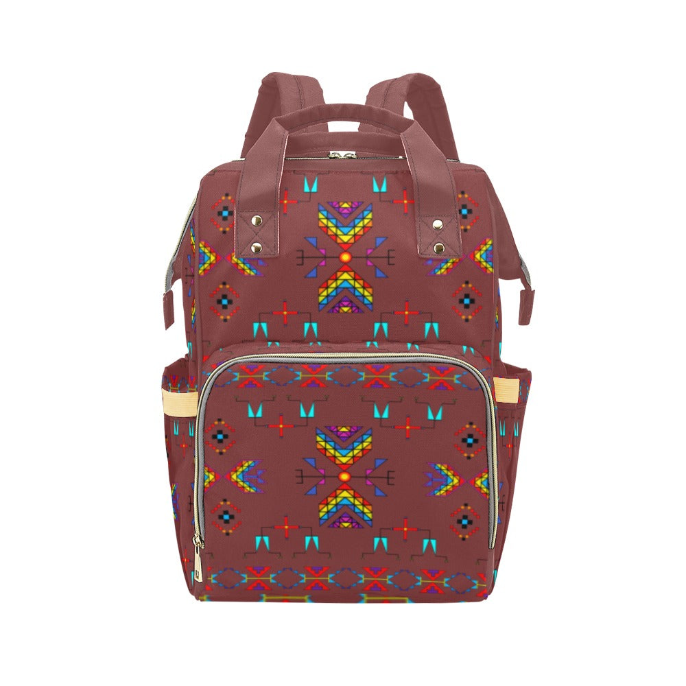 Rainy Chief Rainbow Earth Clay Multi-Function Diaper Backpack/Diaper Bag
