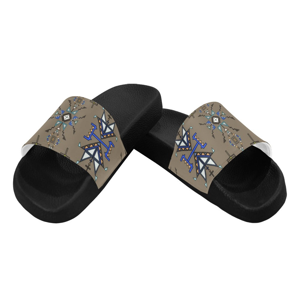 Eagle Strike Brown Men's Slide Sandals
