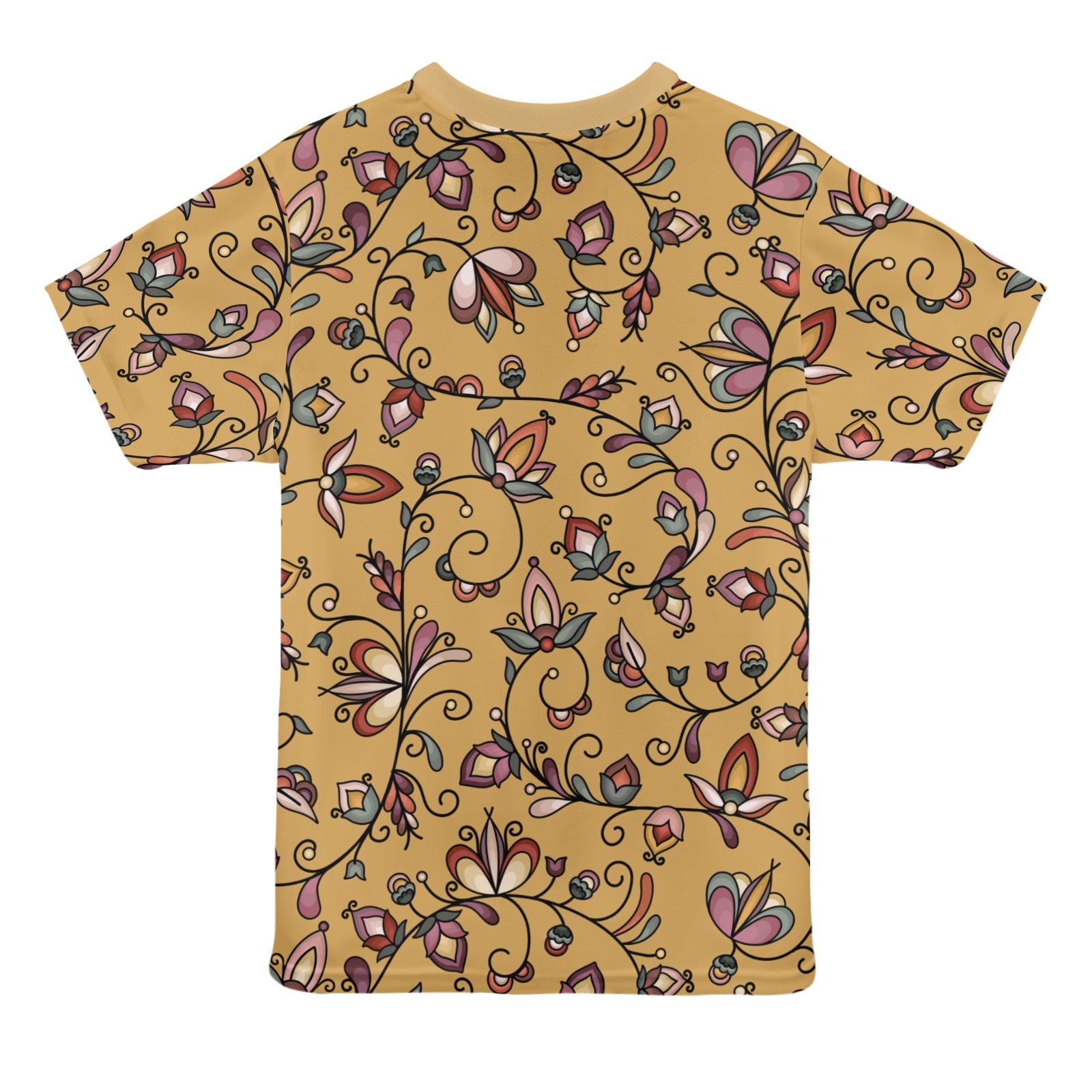 Burnt Sky Petals Gold T-shirt for Women