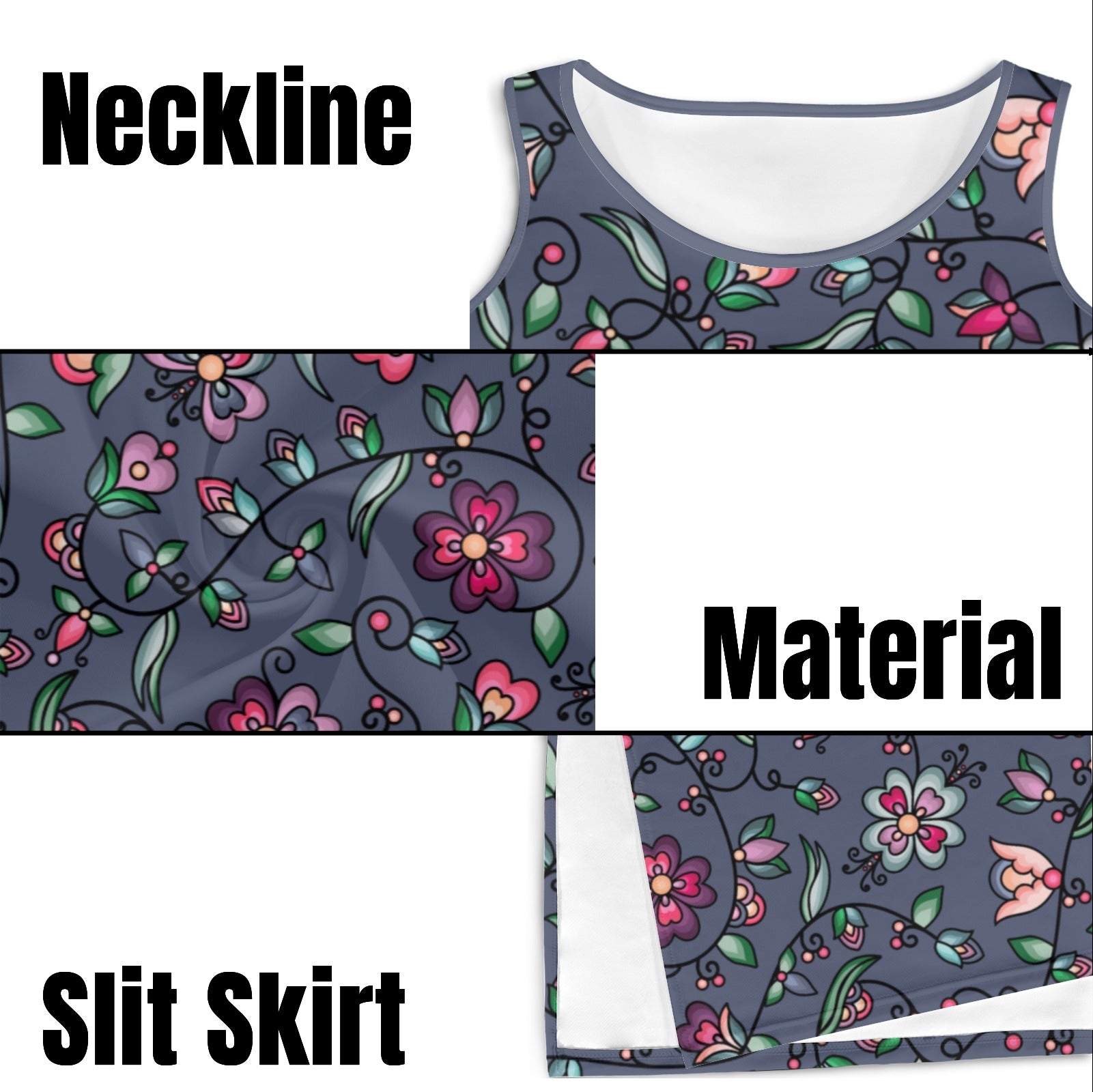 Amber Evening Garland Blue Phaedra Sleeveless Open Fork Long Dress