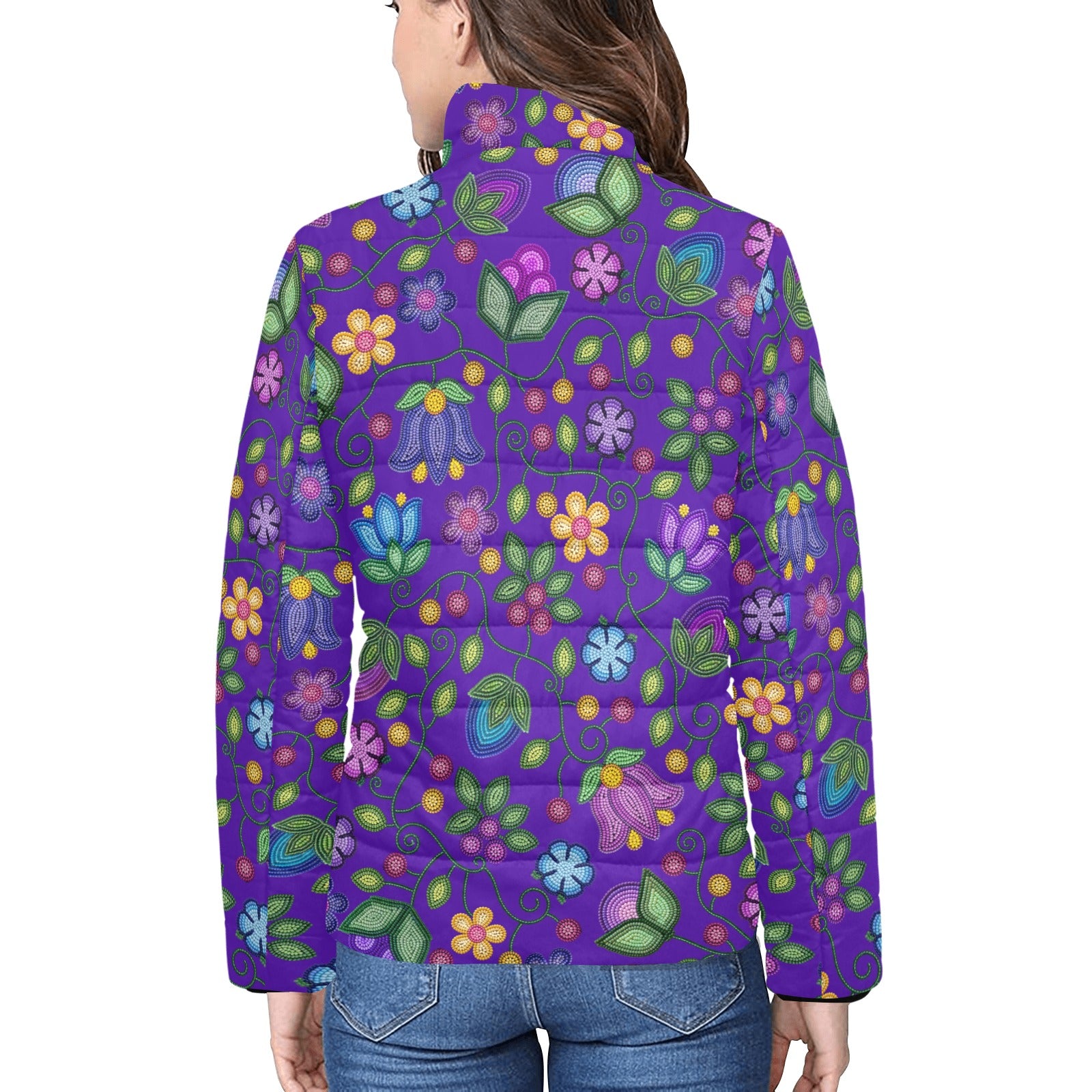 Bloom Uplift Indigo Women's Stand Collar Padded Jacket