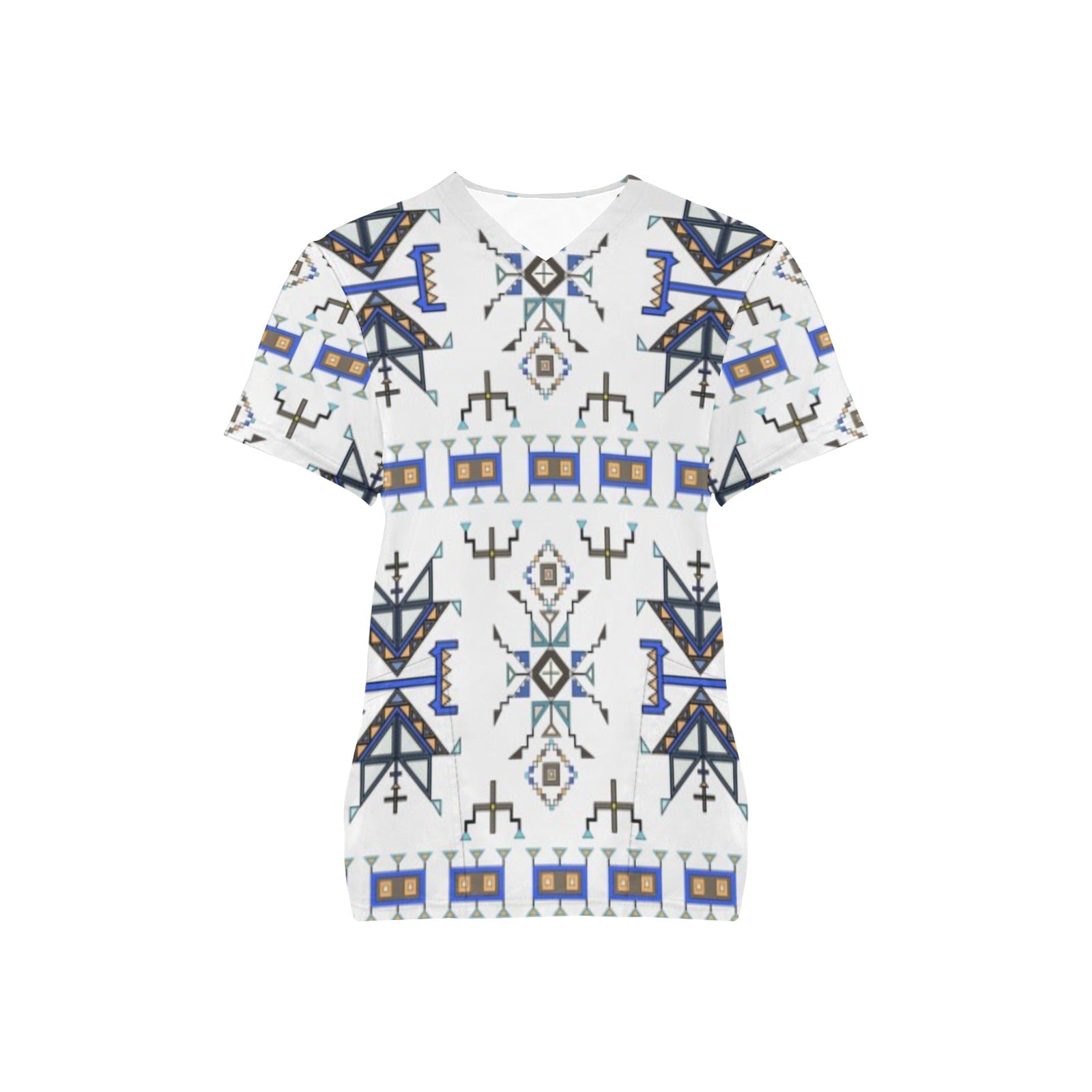 Eagle Strike White Scrub Top