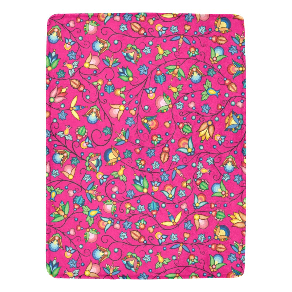 Prairie Plains Spirit Pink Ultra-Soft Micro Fleece Blanket 60"x80"