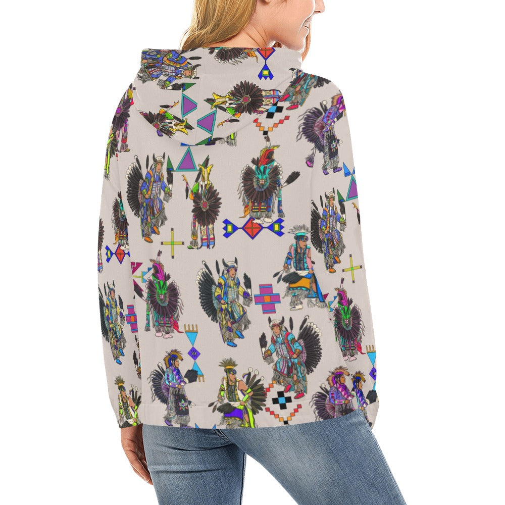 Men's Tradish Dancers Muslin White Hoodie for Women (USA Size)