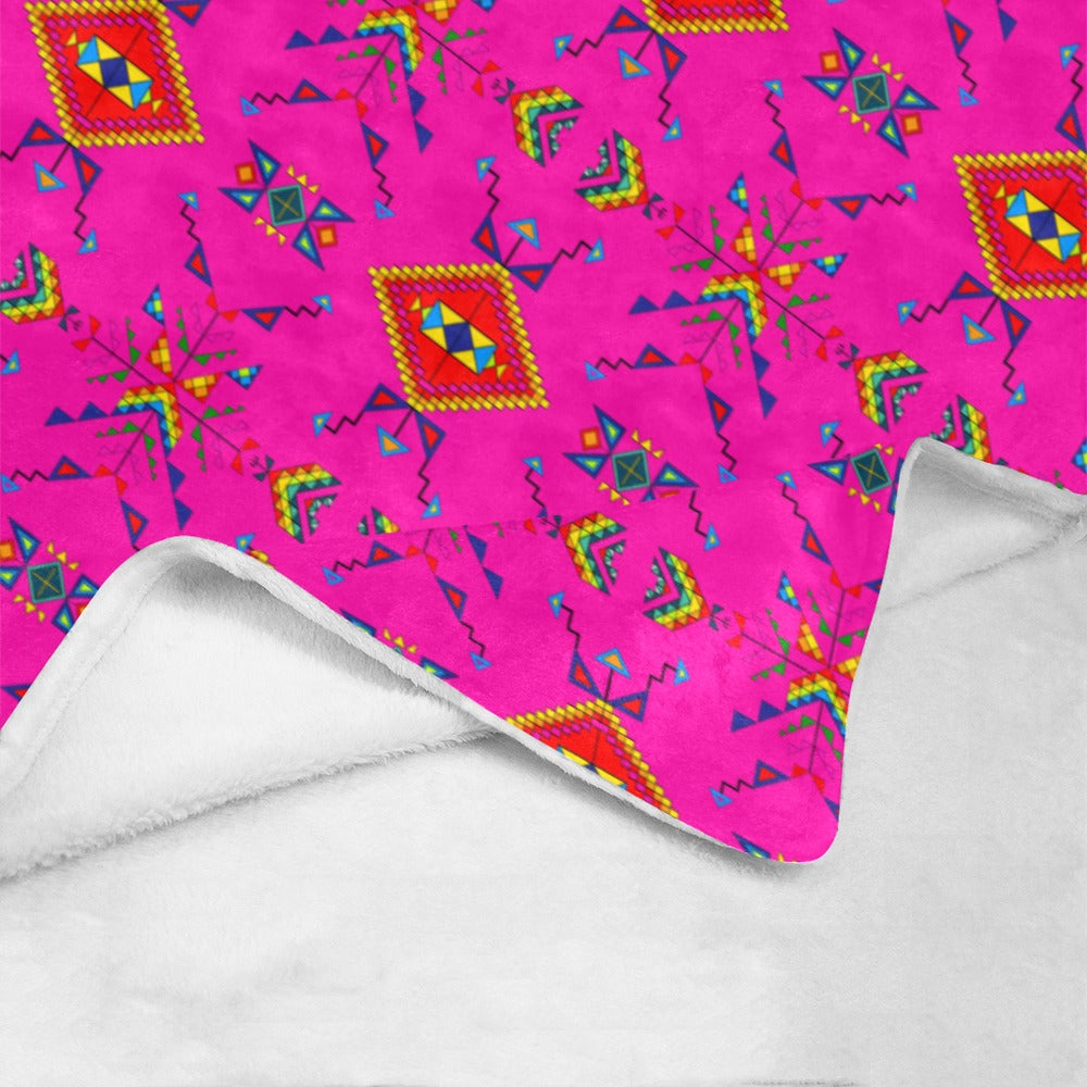 Buffalo Jump Pink Ultra-Soft Micro Fleece Blanket 40"x50"