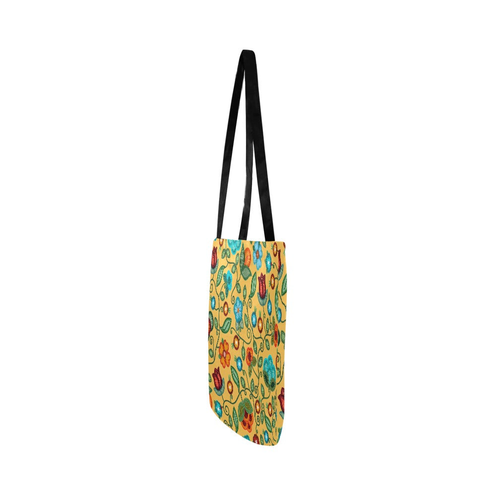 Prairie Fire Petals Honey Reusable Shopping Bag (Two sides)