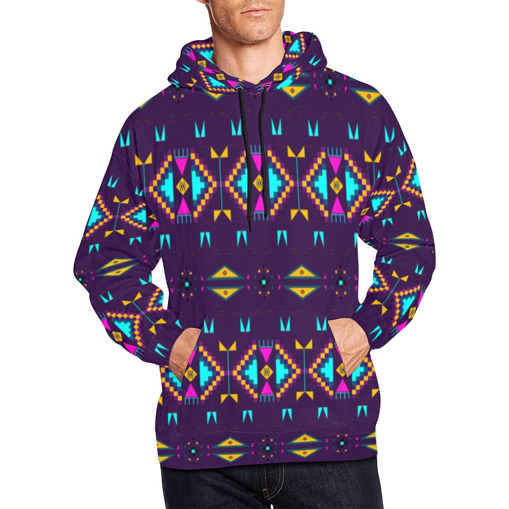 Rite of Passage Dark Purple Hoodie for Men (USA Size)