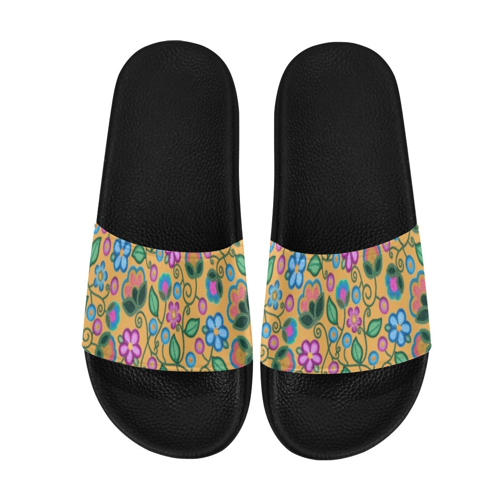 Turquoise Sunbeam Yellow Men's Slide Sandals