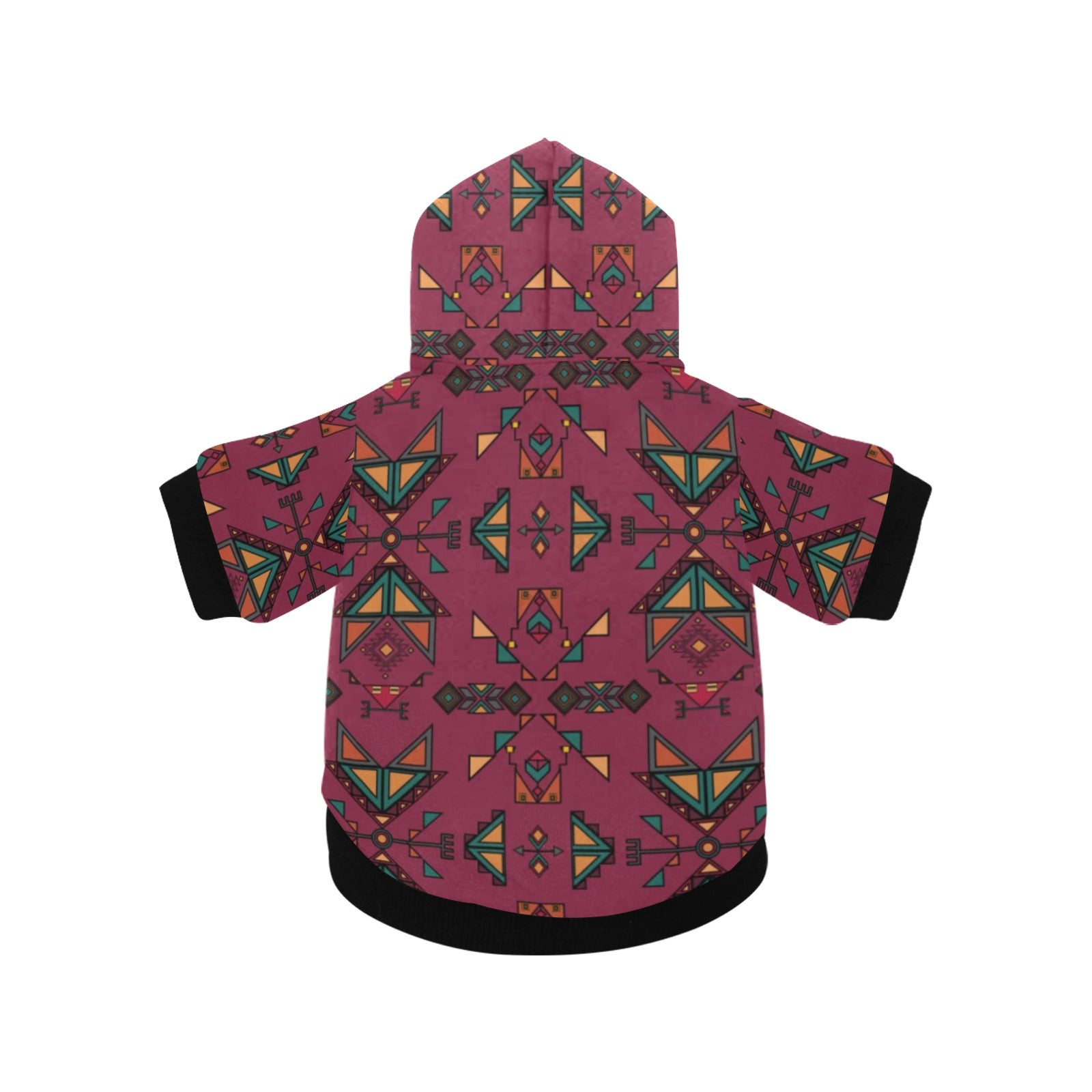Arrow dawn Maroon Pet Dog Hoodie