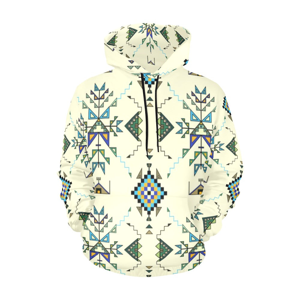 Bear Shield Cream Hoodie for Men (USA Size)