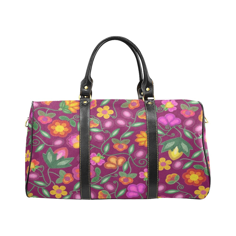 Boreal Bounty Dark Magenta Waterproof Travel Bag/Small