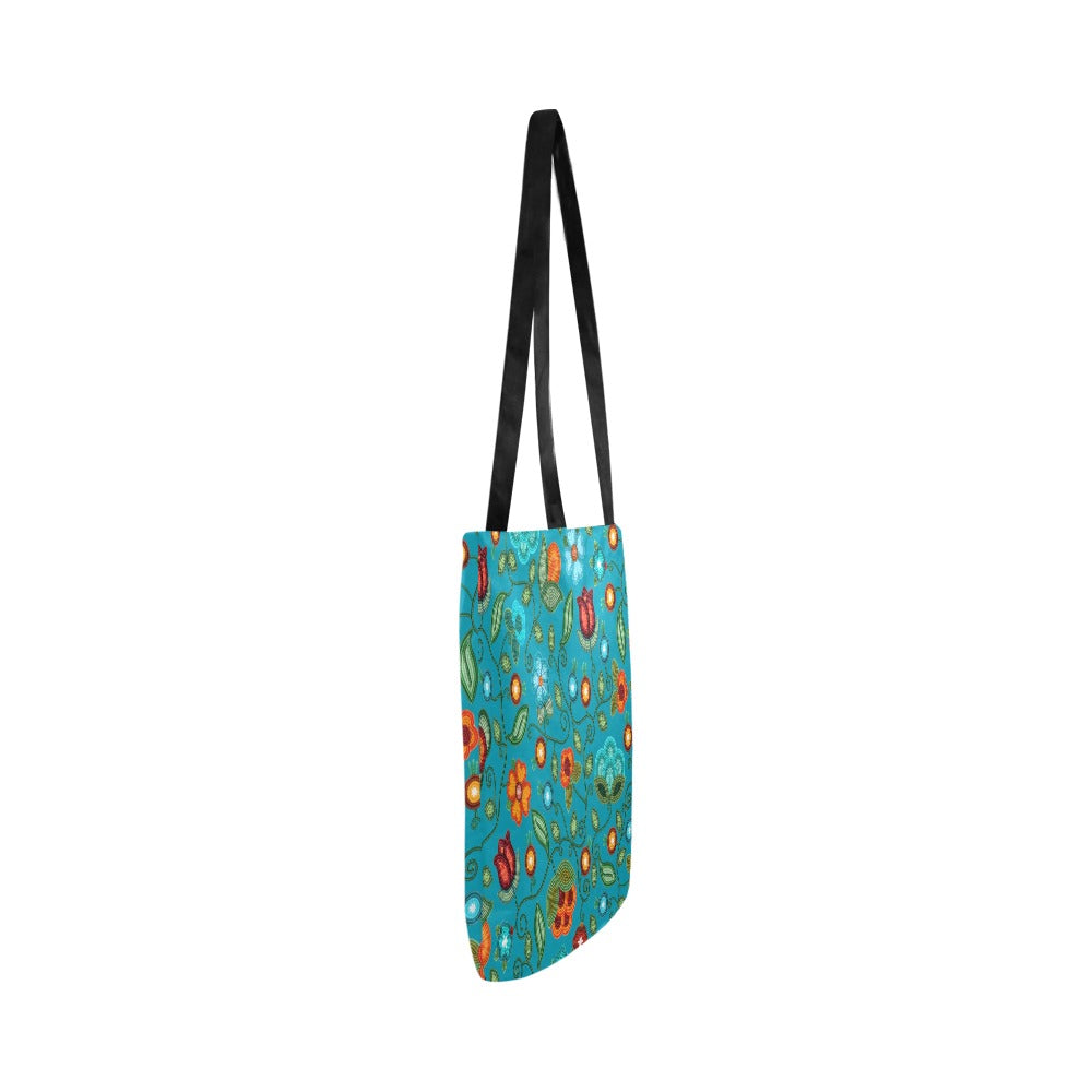 Prairie Fire Petals Ocean Reusable Shopping Bag (Two sides)