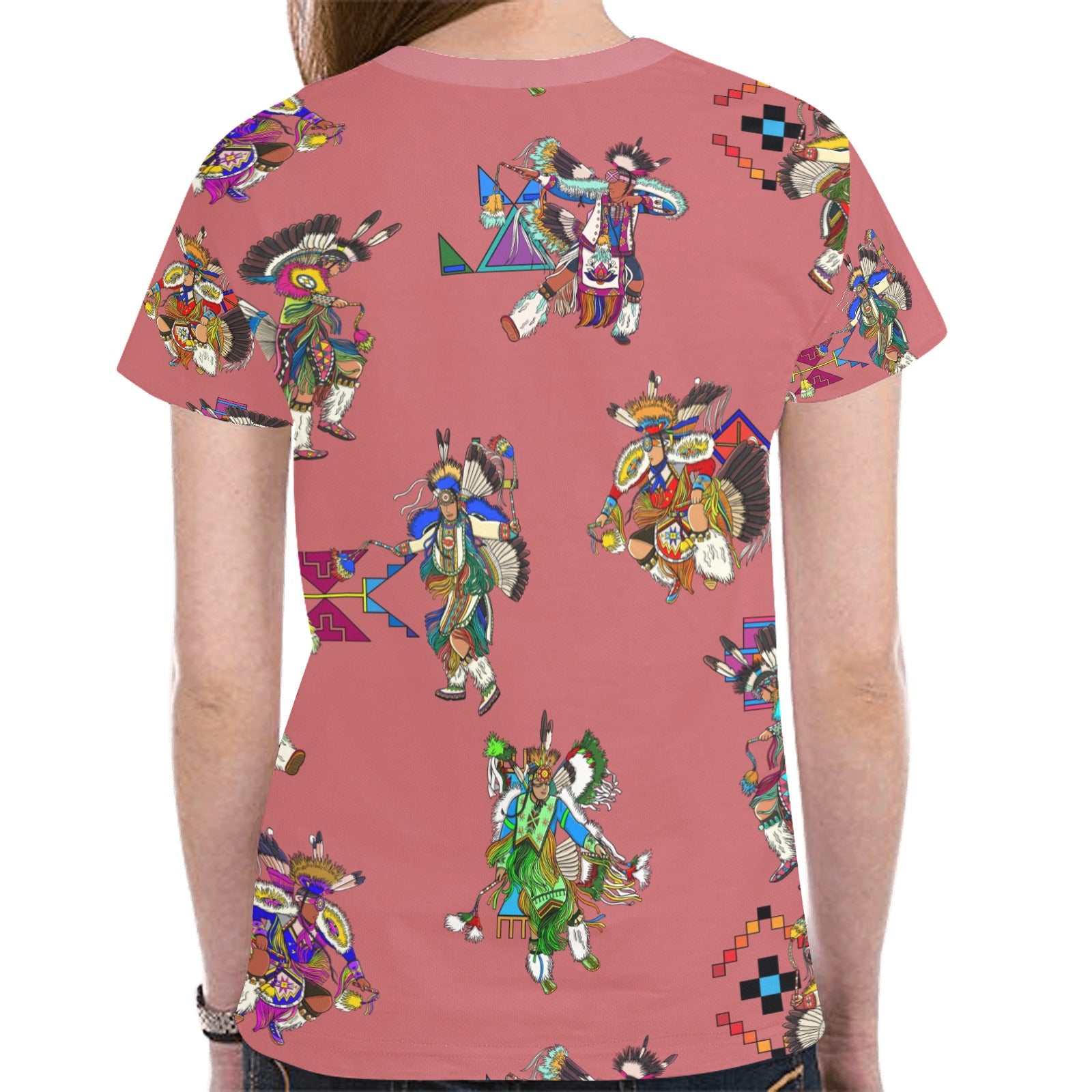 Men's Fancy Dancers Terra Cotta T-shirt for Women
