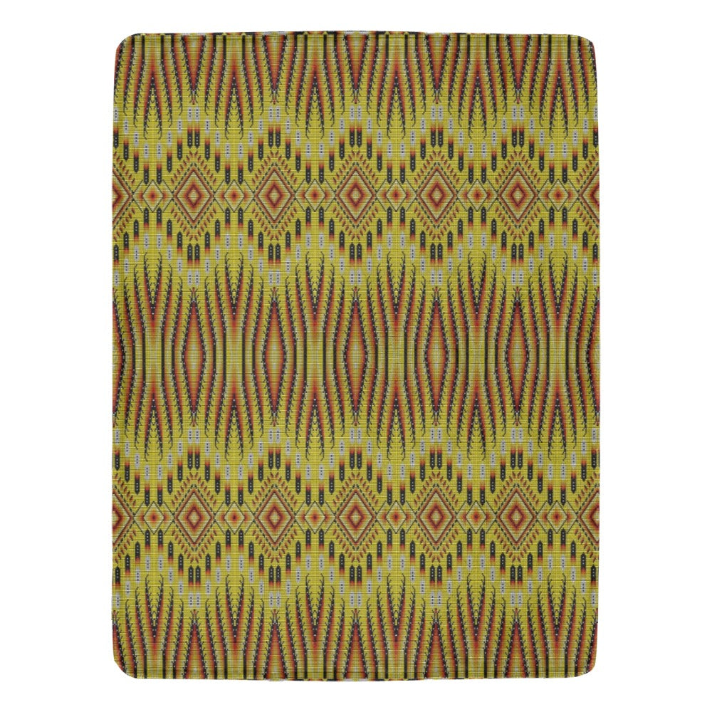 Fire Feather Yellow Ultra-Soft Micro Fleece Blanket 60"x80"