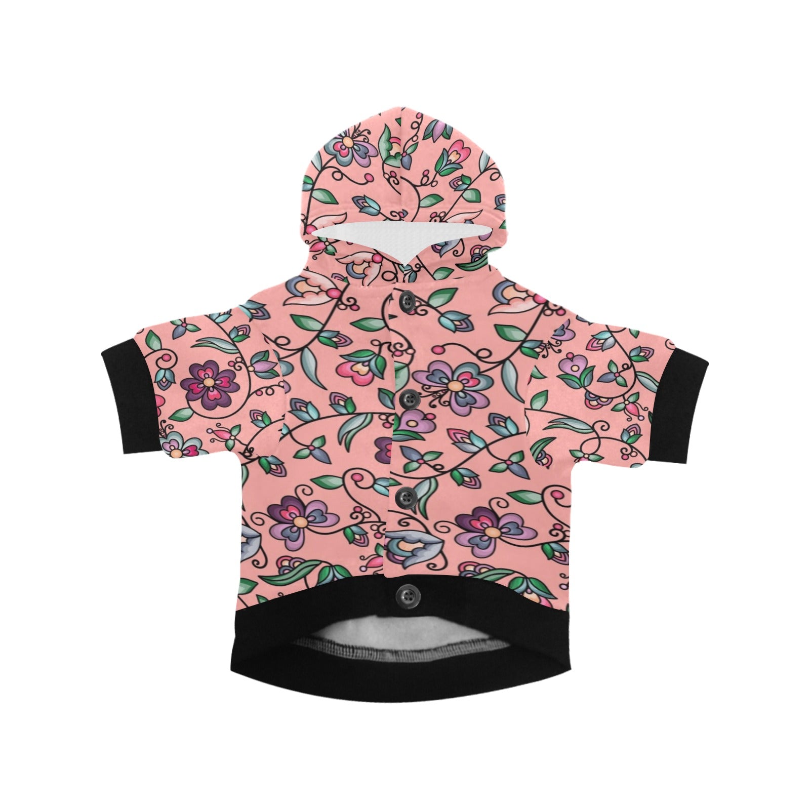 Amber Evening Garland Peach Pet Dog Hoodie