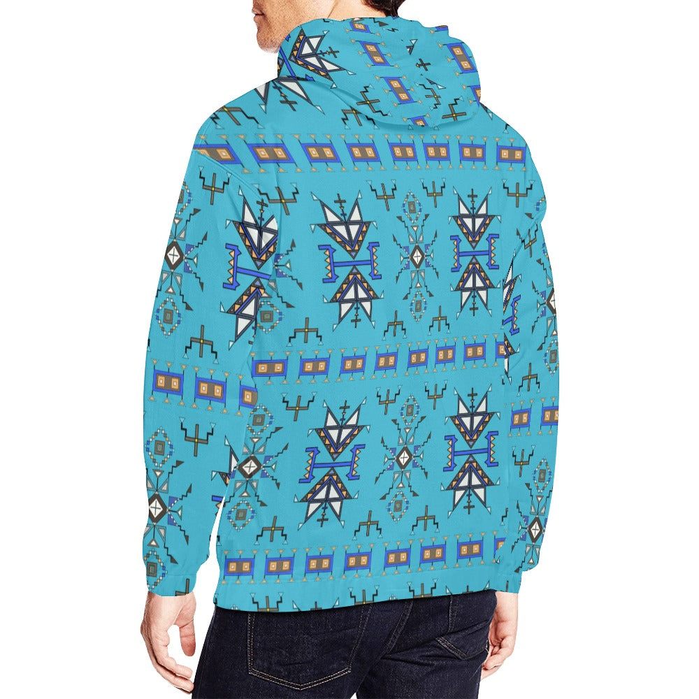 Eagle Strike Blue Hoodie for Men (USA Size)