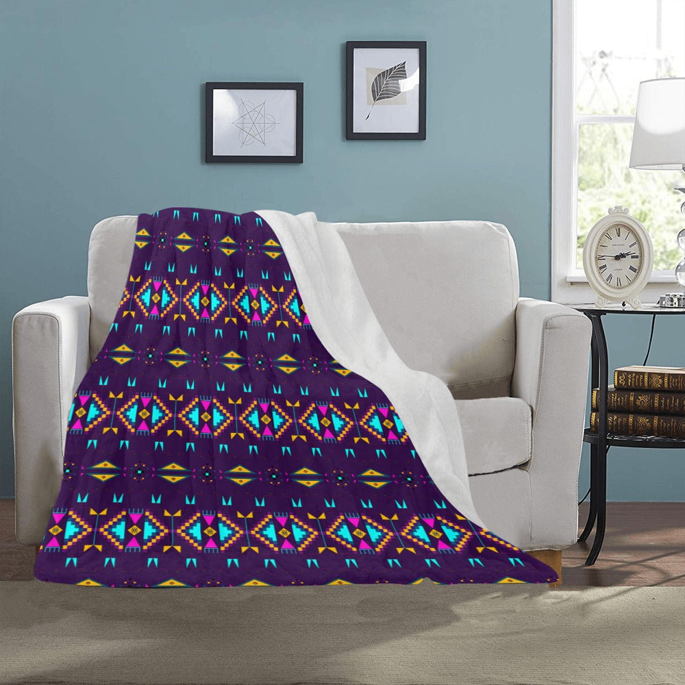 Rite of Passage Dark Purple Ultra-Soft Micro Fleece Blanket 40"x50"