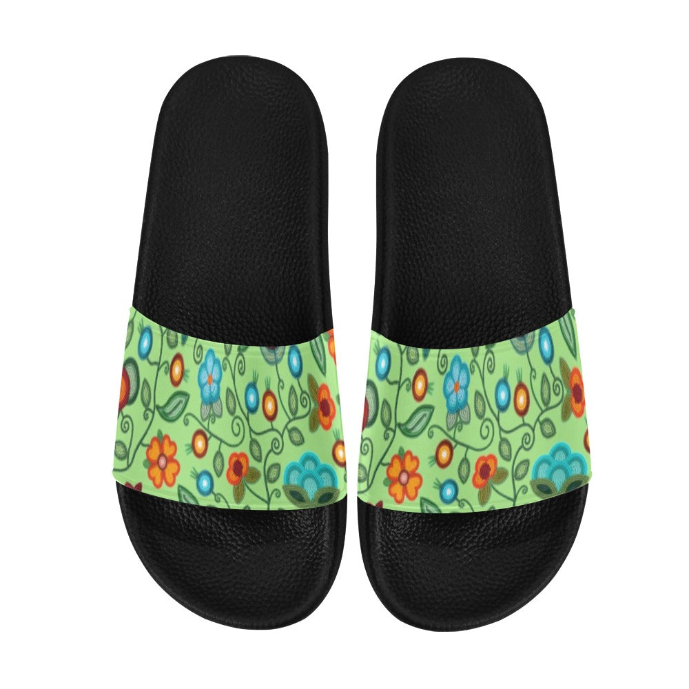 Prairie Fire Petals Sage Women's Slide Sandals