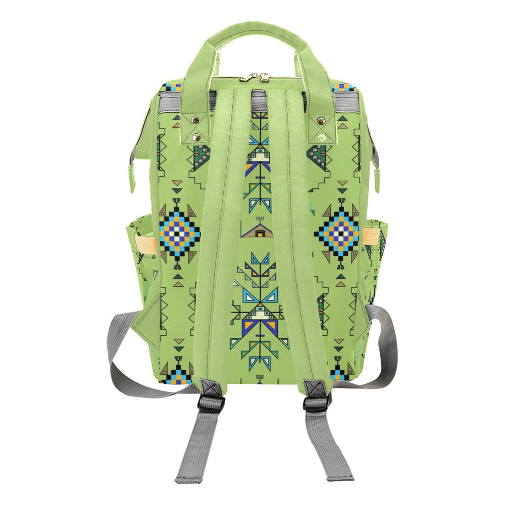 Bear Shield Green Multi-Function Diaper Backpack/Diaper Bag