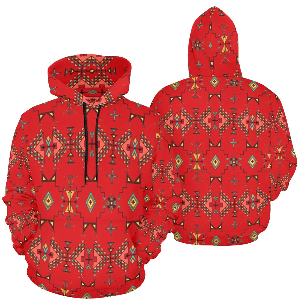 Thunder Flight Red Hoodie for Women (USA Size)
