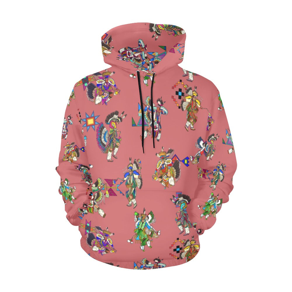 Men's Fancy Dancers Terra Cotta Hoodie for Women (USA Size)