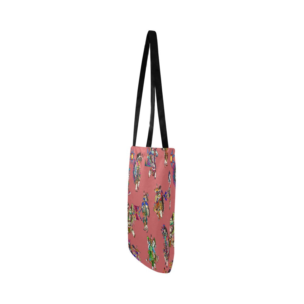 Men's Fancy Dancers Terra Cotta Reusable Shopping Bag (Two sides)
