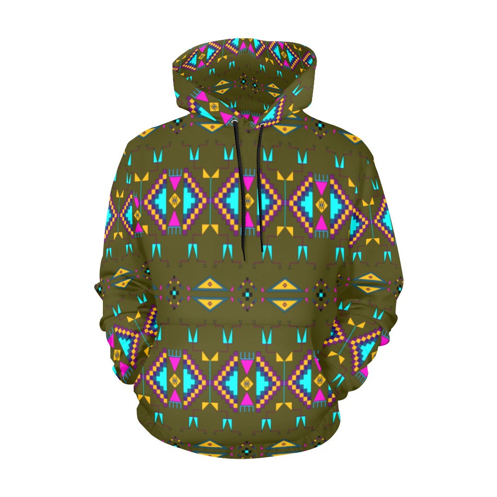 Rite of Passage Olive Hoodie for Men (USA Size)
