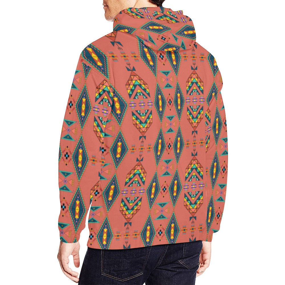 Travois Tipi Canyon Earth Hoodie for Men (USA Size)