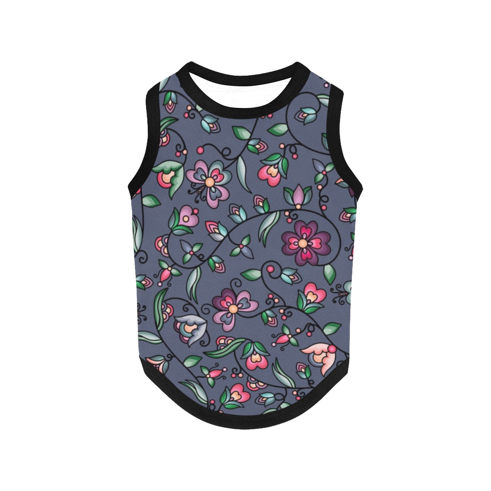 Amber Evening Garland Blue Pet Tank Top