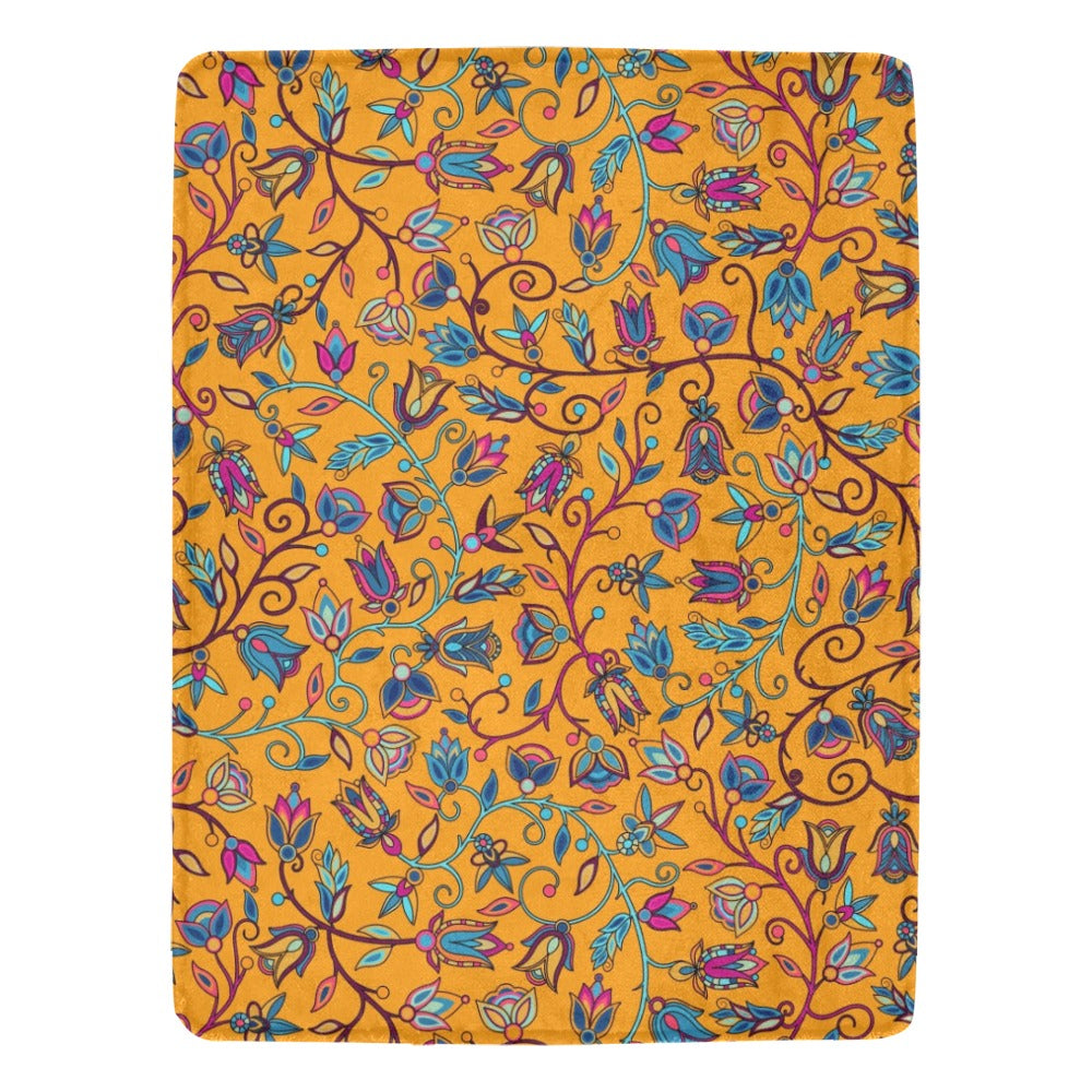 Buffalo Bloom Orange Ultra-Soft Micro Fleece Blanket 60"x80"