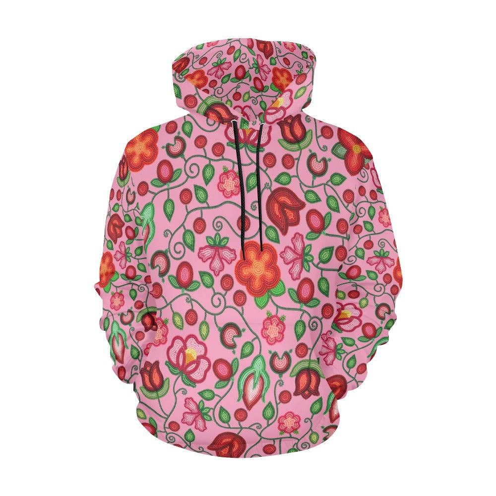 Rose Reverie Pink Hoodie for Men (USA Size)