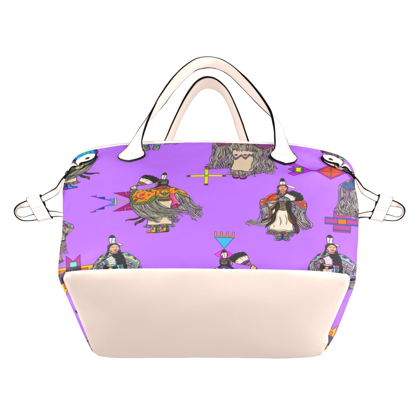 Women's Tradish Dancers Purple Clover Canvas Tote Bag