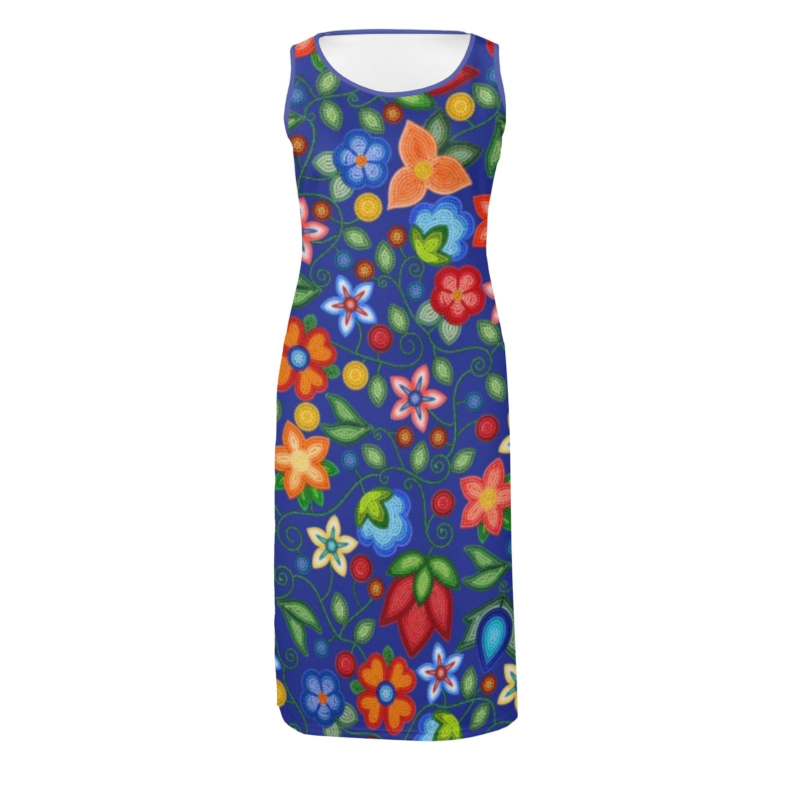 Morning Harmony Sapphire Phaedra Sleeveless Open Fork Long Dress