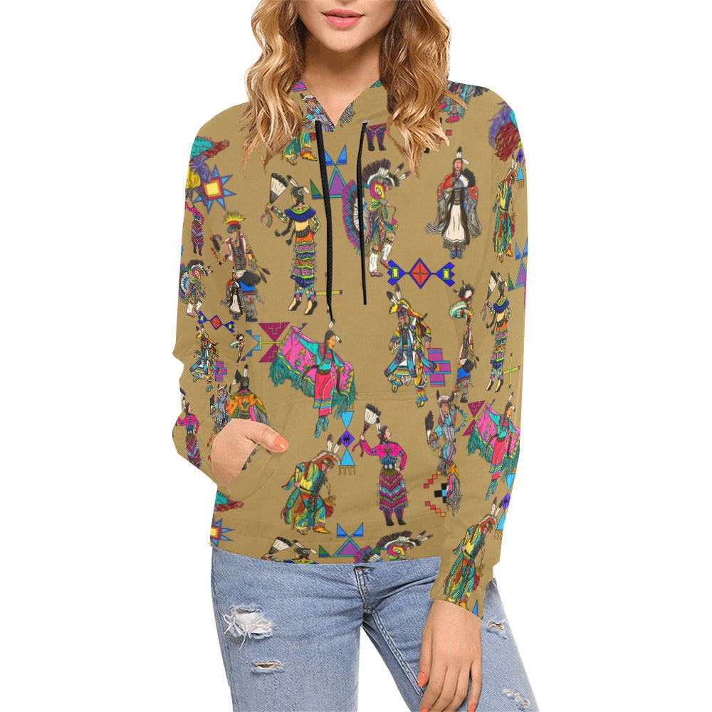 Grand Entry Dancers Earth Hoodie for Women (USA Size)