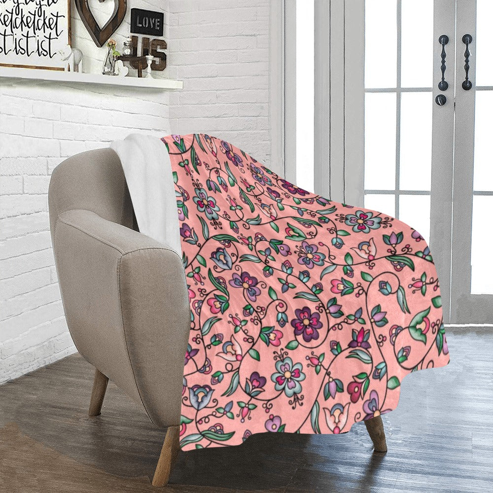 Amber Evening Garland Peach Ultra-Soft Micro Fleece Blanket 40"x50"