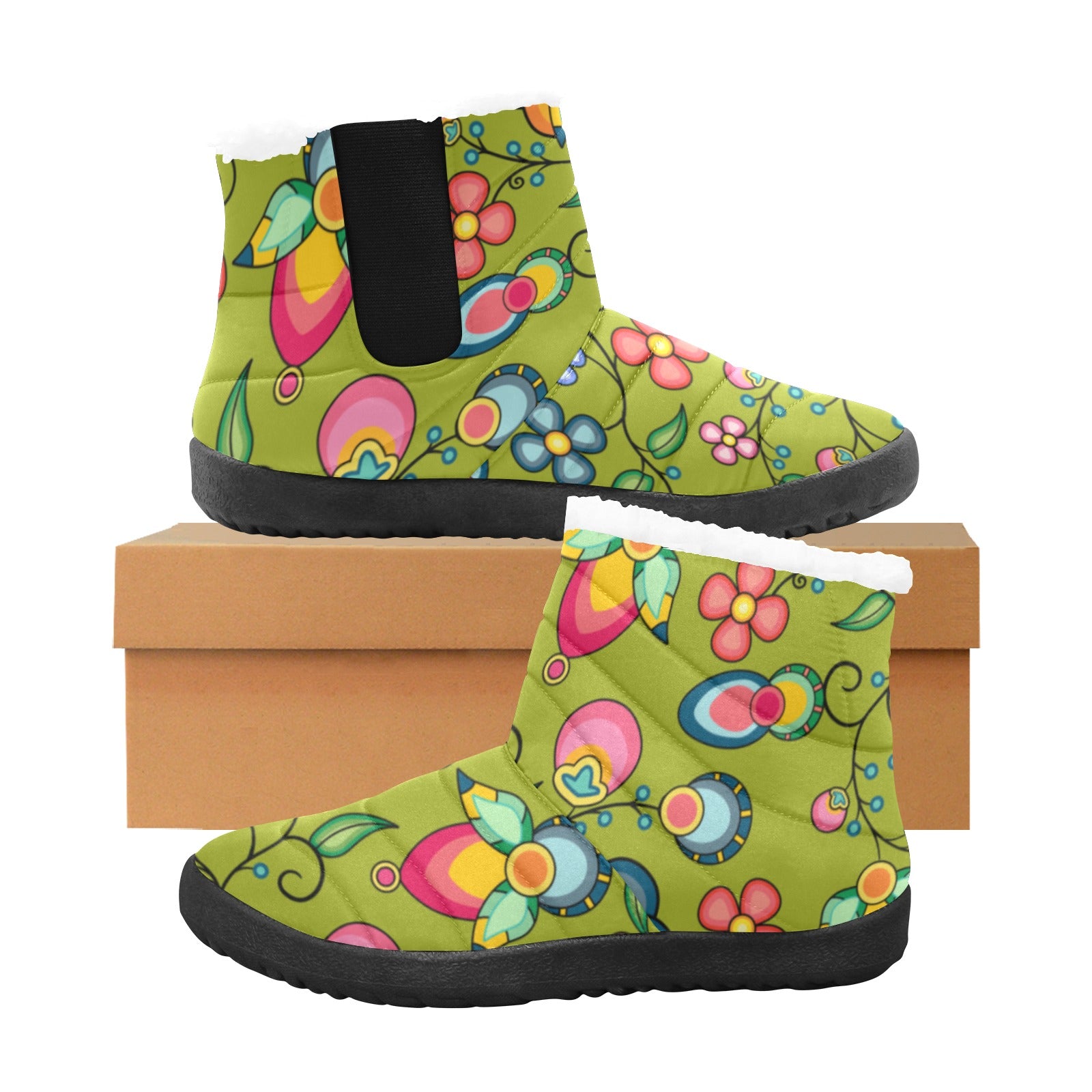 Floral Bounty Sweetgrass Men's Padded Winter Boot