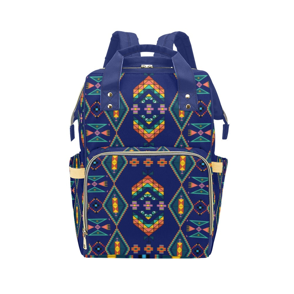 Travois Tipi Blue Multi-Function Diaper Backpack/Diaper Bag