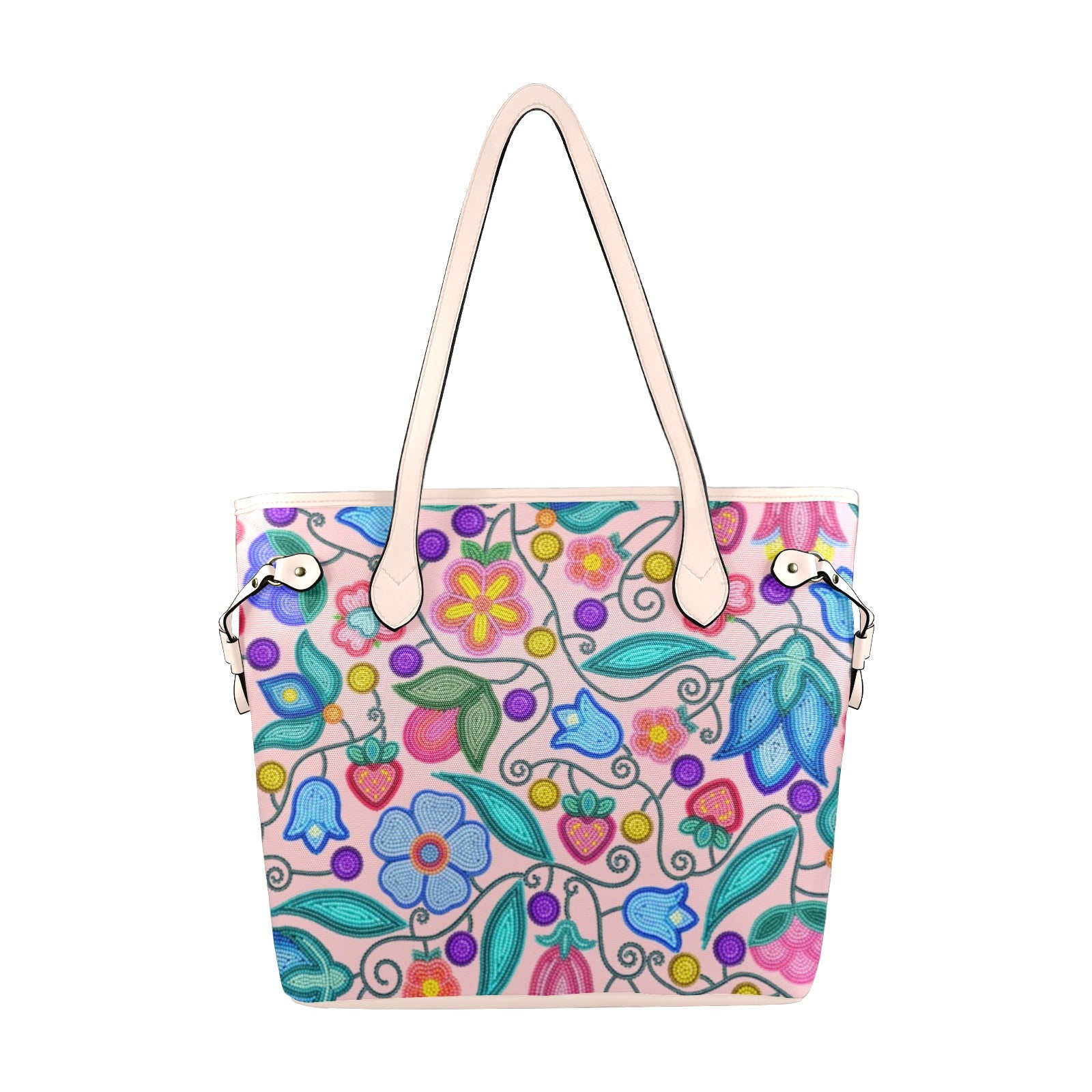 Sweet Offering Pink Clover Canvas Tote Bag