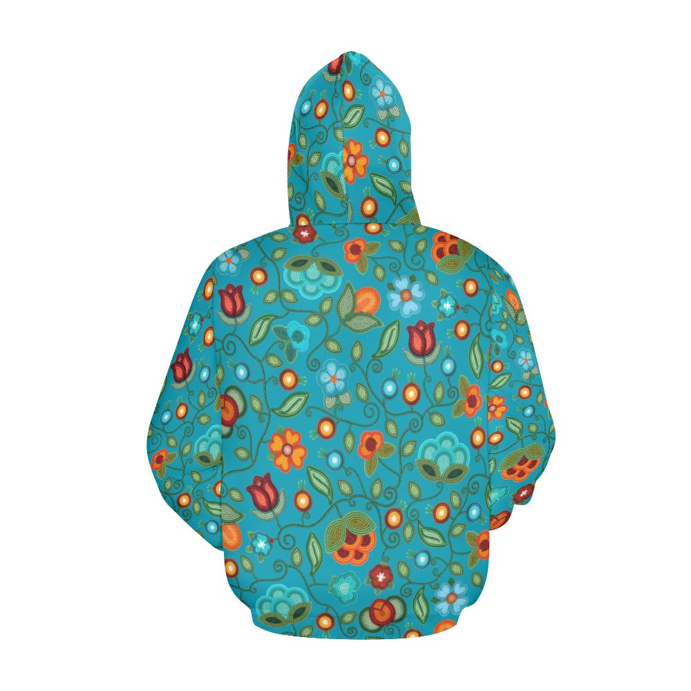 Prairie Fire Petals Ocean Hoodie for Men (USA Size)